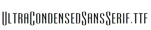 UltraCondensedSansSerif