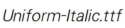 Uniform-Italic