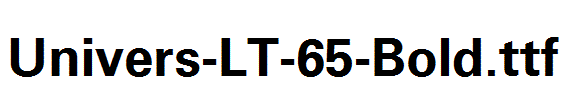 Univers-LT-65-Bold