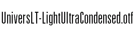 UniversLT-LightUltraCondensed