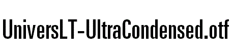 UniversLT-UltraCondensed