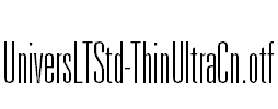 UniversLTStd-ThinUltraCn