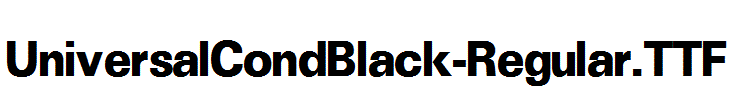 UniversalCondBlack-Regular