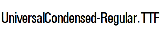 UniversalCondensed-Regular