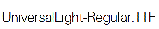 UniversalLight-Regular