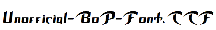 Unofficial-BoP-Font