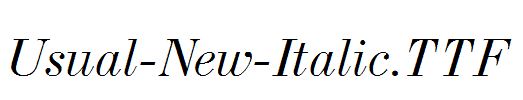 Usual-New-Italic