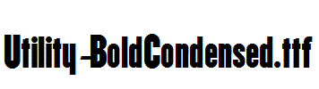 Utility-BoldCondensed