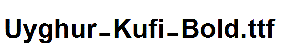 Uyghur-Kufi-Bold