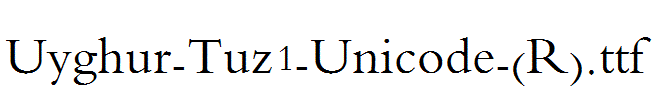 Uyghur-Tuz1-Unicode-(R)