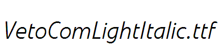 VetoComLightItalic