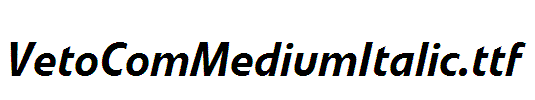 VetoComMediumItalic