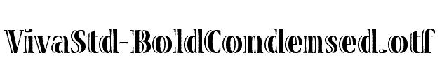 VivaStd-BoldCondensed