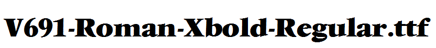 V691-Roman-Xbold-Regular