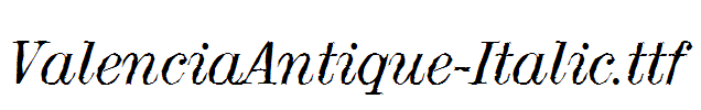 ValenciaAntique-Italic