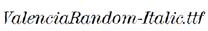 ValenciaRandom-Italic