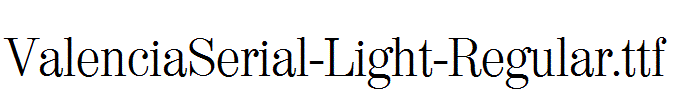 ValenciaSerial-Light-Regular