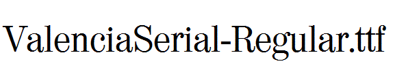 ValenciaSerial-Regular