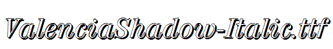 ValenciaShadow-Italic