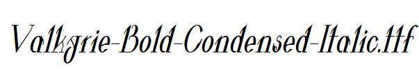 Valkyrie-Bold-Condensed-Italic