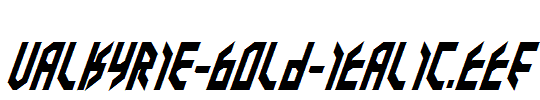 Valkyrie-Bold-Italic