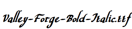 Valley-Forge-Bold-Italic