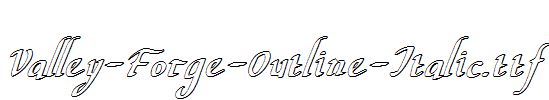 Valley-Forge-Outline-Italic