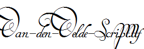 Van-den-Velde-Script