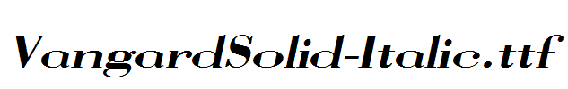 VangardSolid-Italic