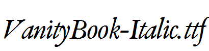 VanityBook-Italic