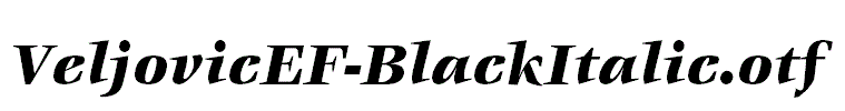 VeljovicEF-BlackItalic