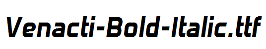 Venacti-Bold-Italic