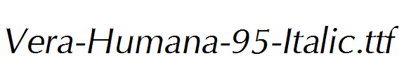 Vera-Humana-95-Italic