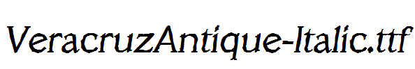 VeracruzAntique-Italic