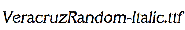 VeracruzRandom-Italic