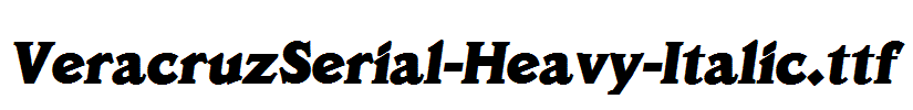 VeracruzSerial-Heavy-Italic