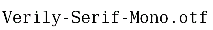 Verily-Serif-Mono