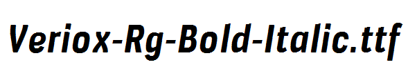 Veriox-Rg-Bold-Italic