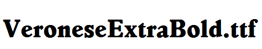 VeroneseExtraBold