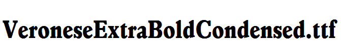 VeroneseExtraBoldCondensed