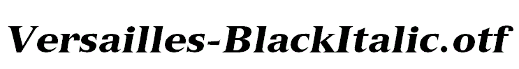 Versailles-BlackItalic