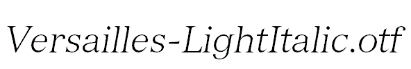 Versailles-LightItalic