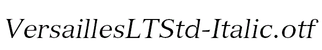 VersaillesLTStd-Italic