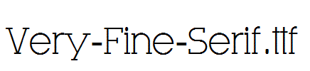 Very-Fine-Serif