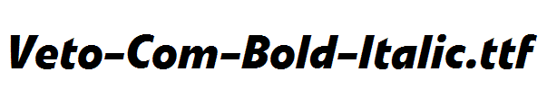 Veto-Com-Bold-Italic