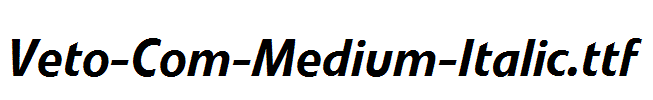 Veto-Com-Medium-Italic