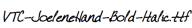 VTC-JoeleneHand-Bold-Italic