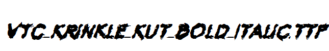 VTC-Krinkle-Kut-Bold-Italic