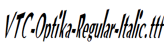 VTC-Optika-Regular-Italic