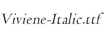 Viviene-Italic